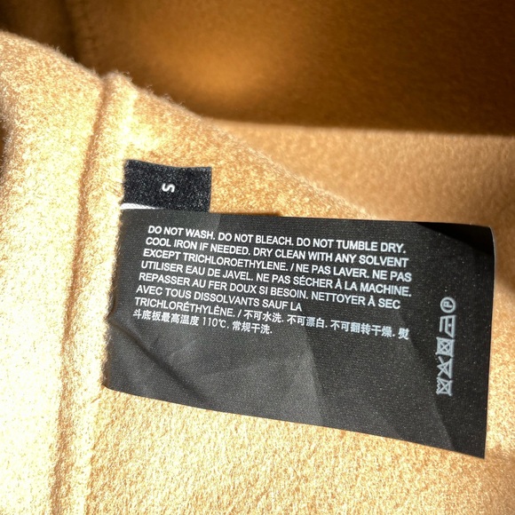 Theory Sileena Jacket Wool Cashmere Size S Camel Tan Quiet Luxury Fall Winterr - Picture 10 of 11